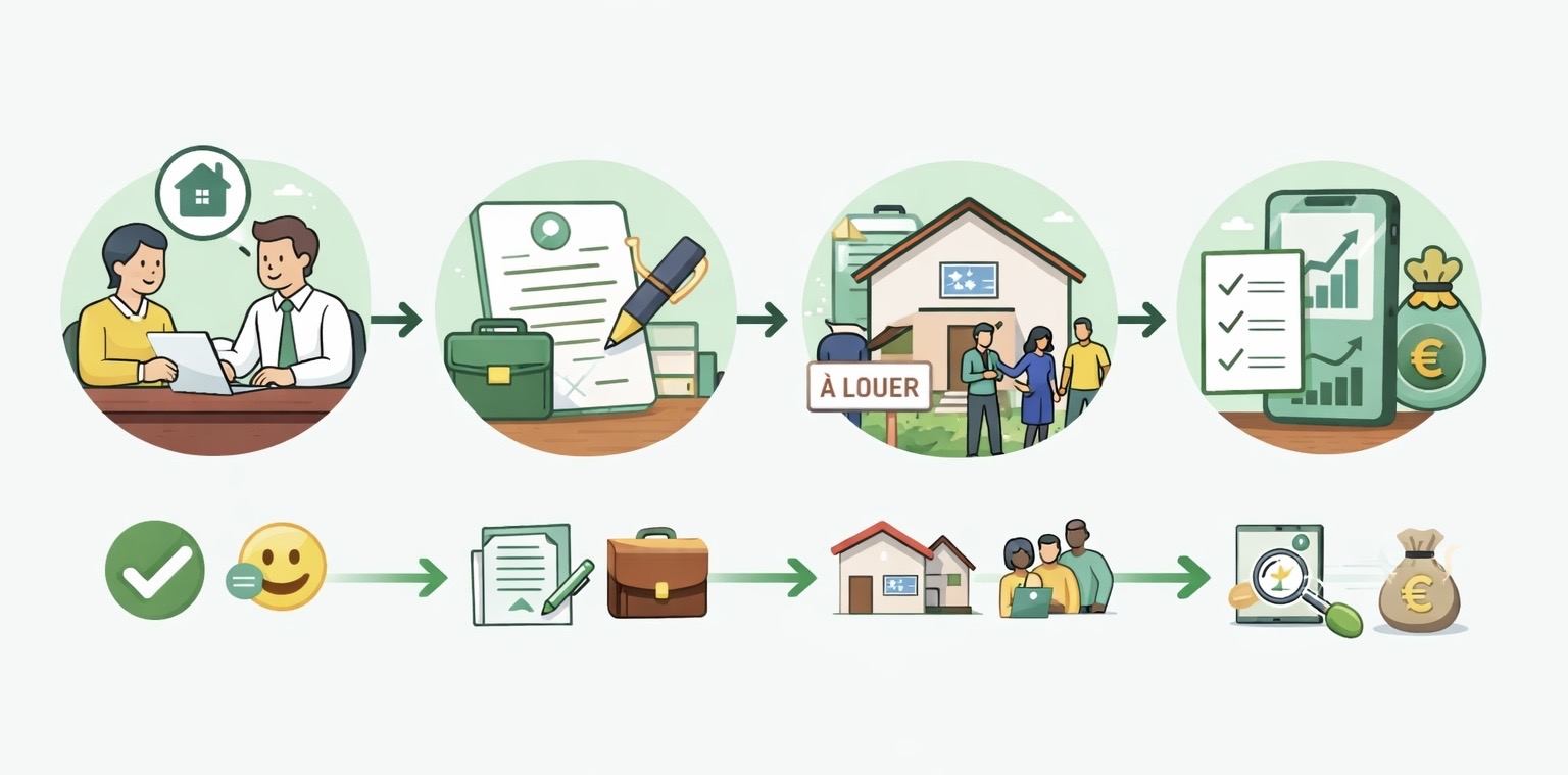 Étapes gestion locative